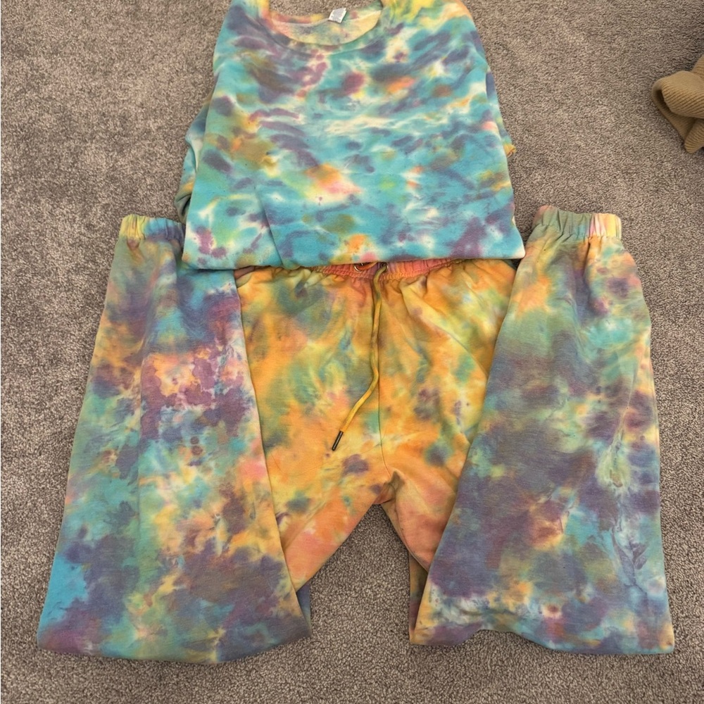 Colorful Tie-Dye Kids Pajamas